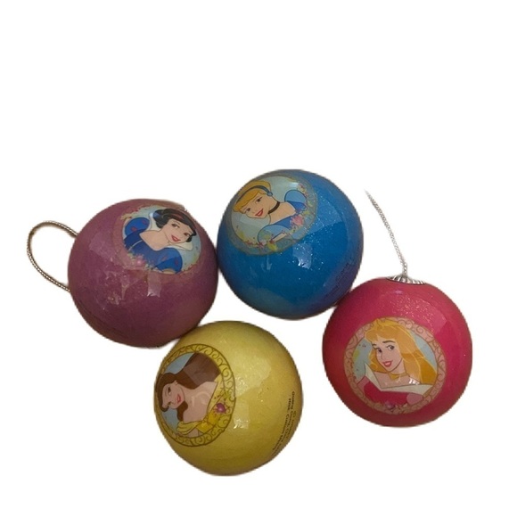 Disney Princess Ball Christmas Ornament Set Bundle Belle Snow White Cinderella - Picture 1 of 8